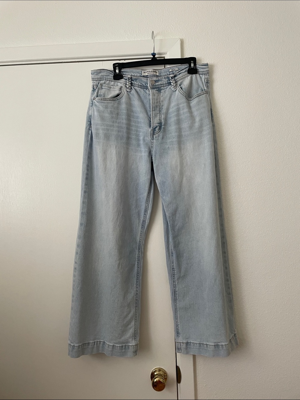 Scotch & Soda Light Blue Wide Leg Jeans
